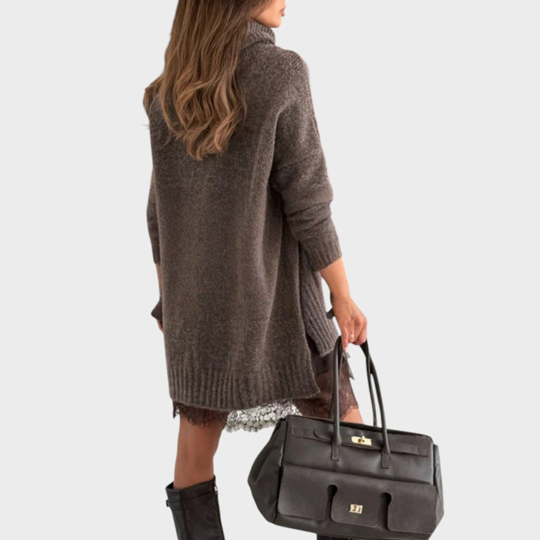 Aurora™ | Conjunto Elegante de Jersey Oversize + Vestido de Encaje
