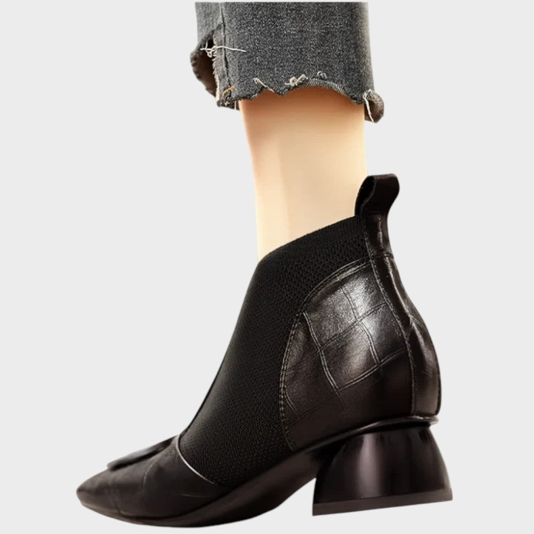 Abigail | Botines de Piel con Elástico