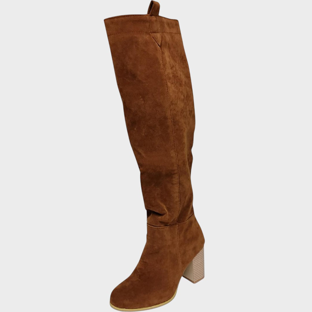 Diane | Botas de Caña Altas de Ante