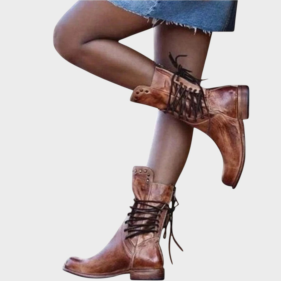 Yara | Botas Con Cordones