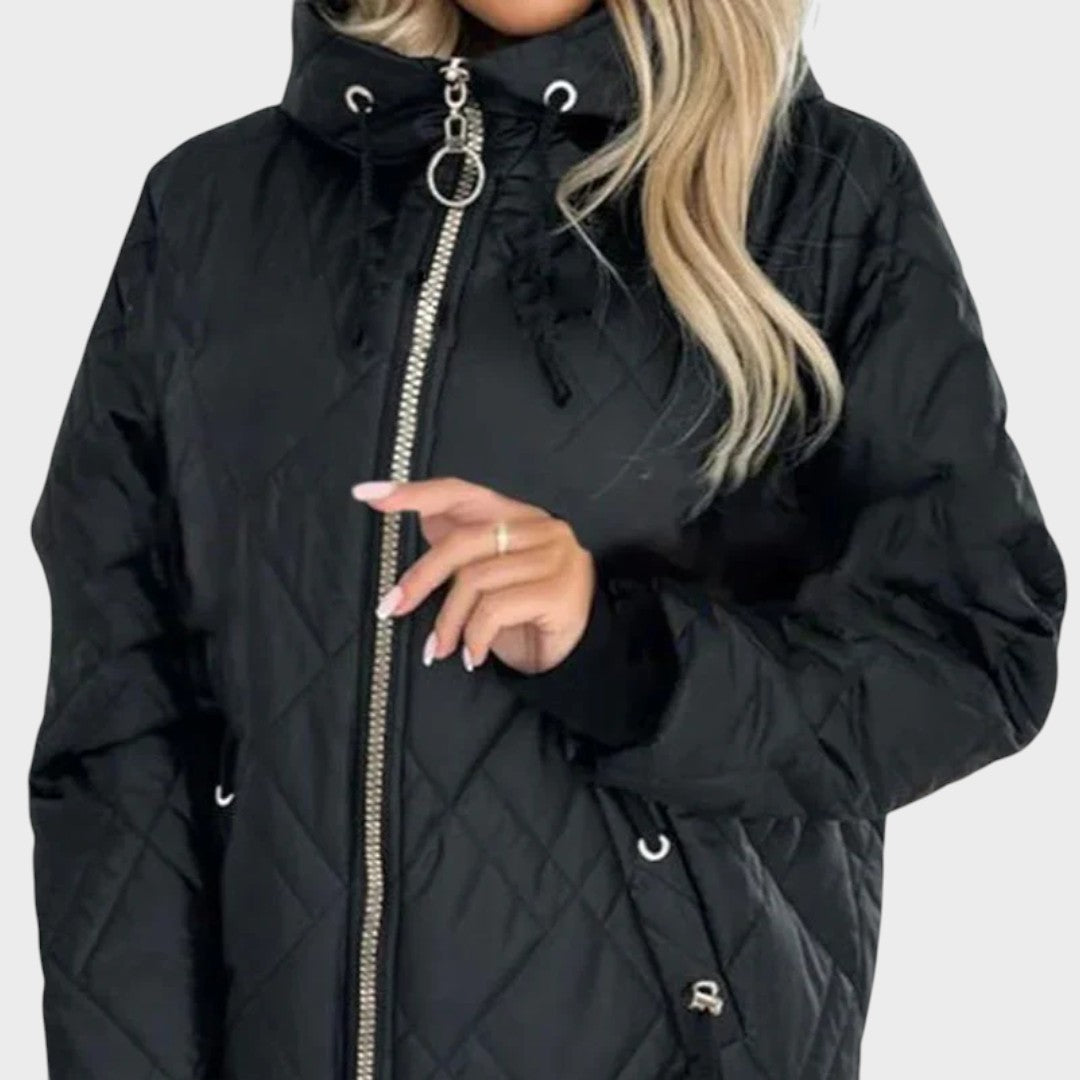 Belle | Chaqueta Acolchada de Invierno con Capucha