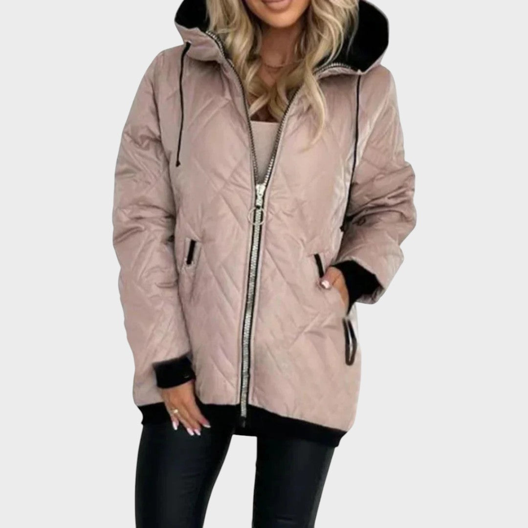 Belle | Chaqueta Acolchada de Invierno con Capucha