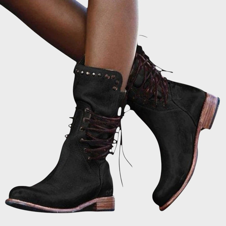 Yara | Botas Con Cordones