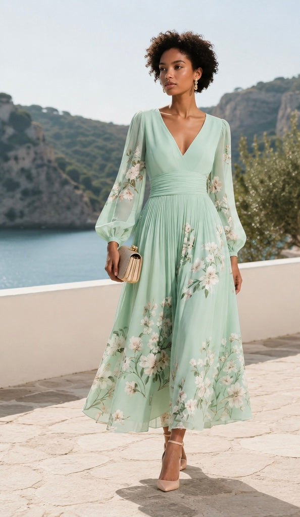 BEGOÑA | VESTIDO FLORAL ELEGANTE