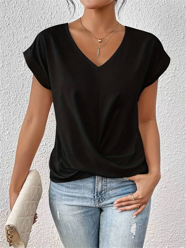 LISANNE™ | Top Elegante con Escote en V – Comodidad y Estilo