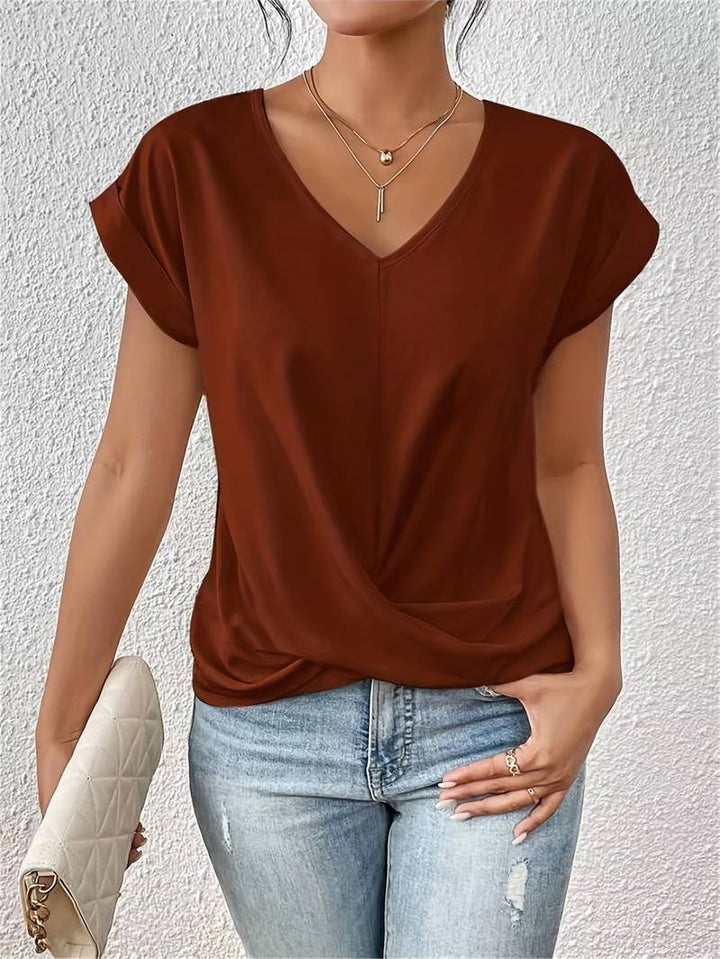 LISANNE™ | Top Elegante con Escote en V – Comodidad y Estilo