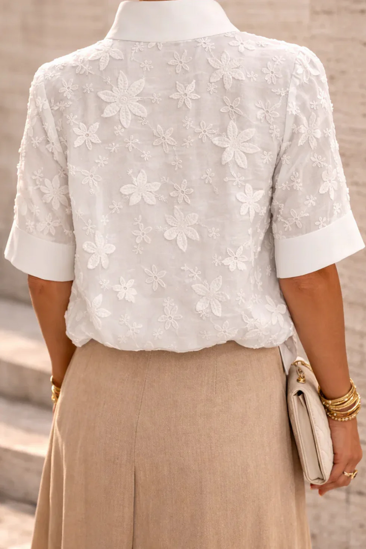 Isabella™ | Blusa Premium de Cuello Alto