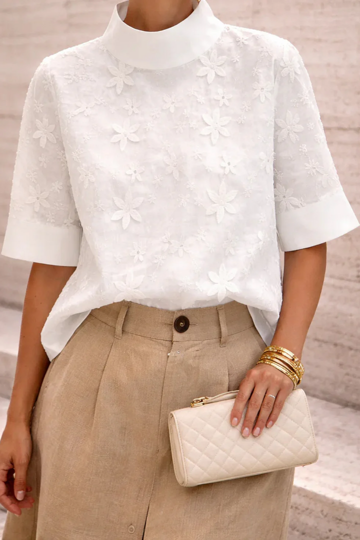 Isabella™ | Blusa Premium de Cuello Alto