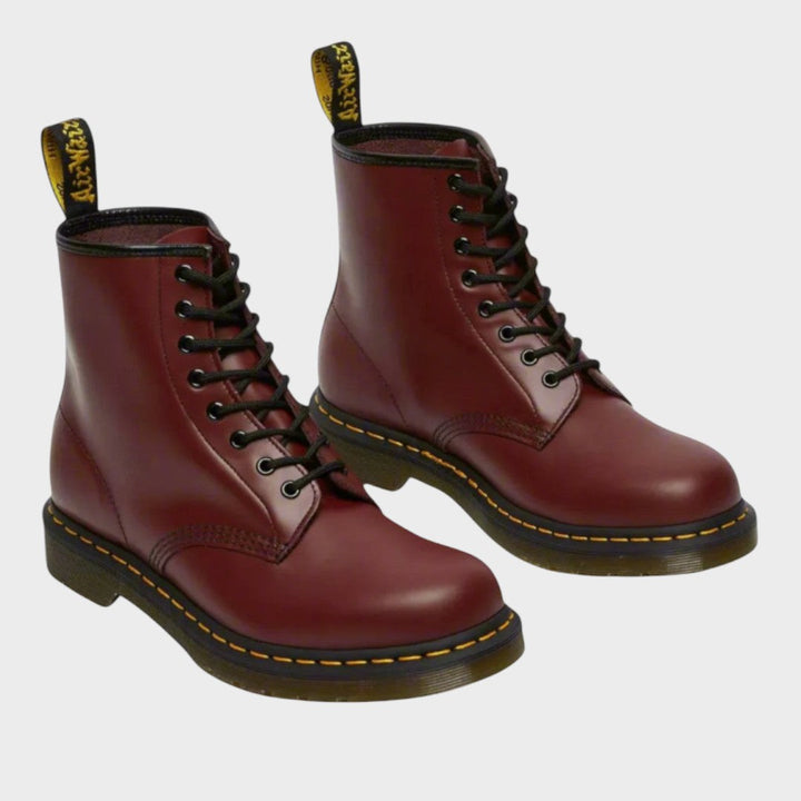 Mariana |  Botas de Piel Estilo Militar con Cordones