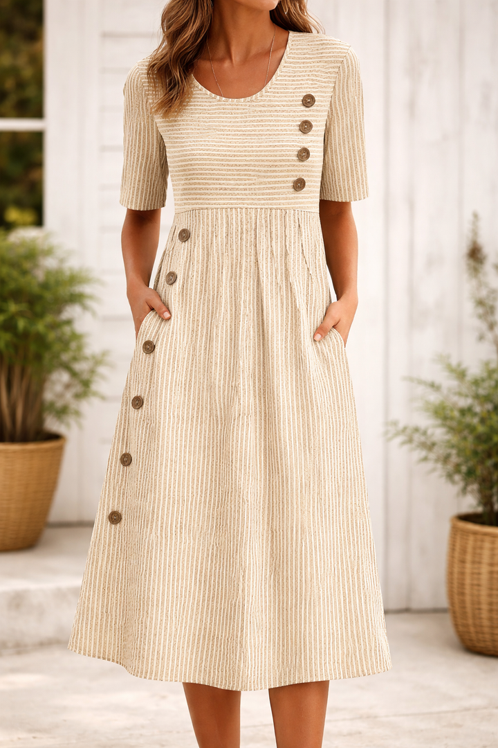 Victoria™ | Vestido Midi Elegante y Cómodo para Cada Día