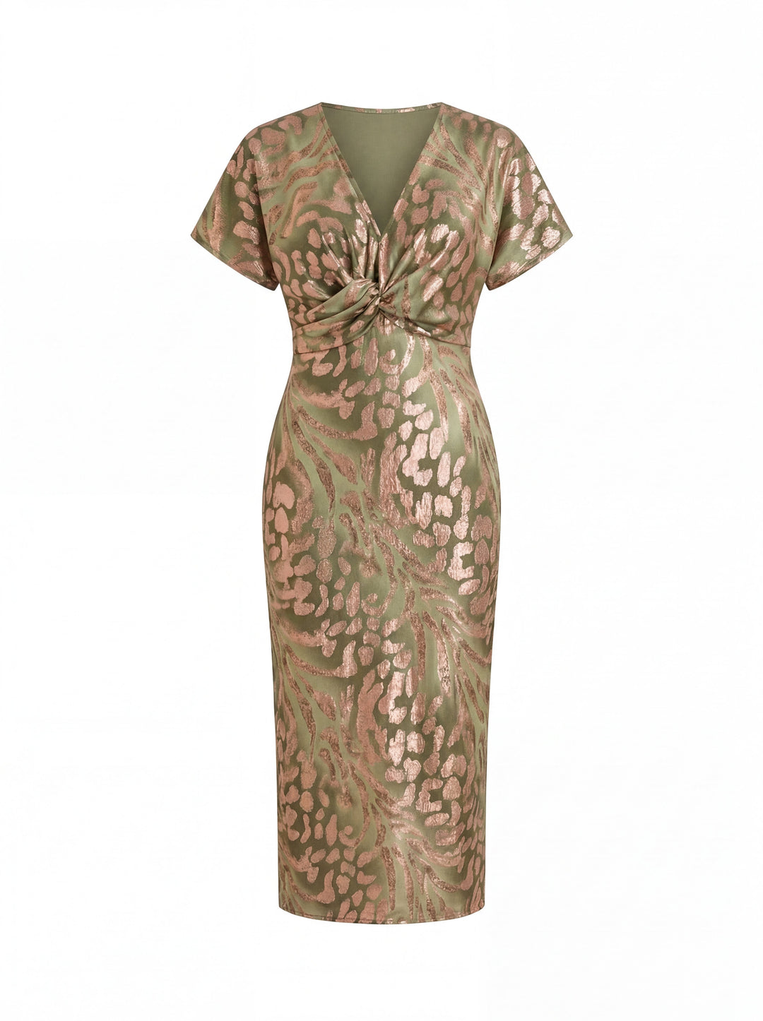 Calandra™ | Vestido Midi Elegante con Efecto Moldeador