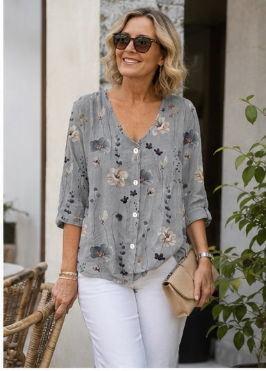 ALISA™ | Blusa Floral Elegante que Estiliza