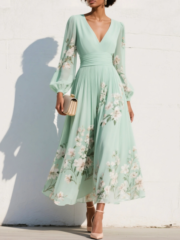 BEGOÑA | VESTIDO FLORAL ELEGANTE