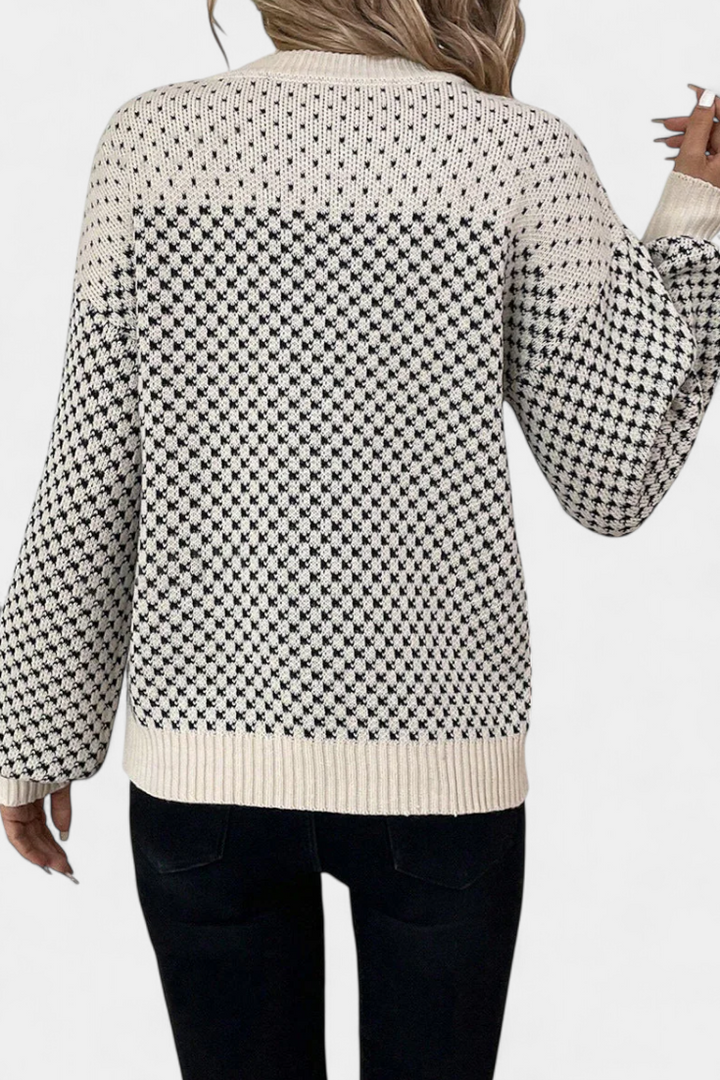 Alvea™ Rachael Jersey de Cuello Redondo en Bloques de Color