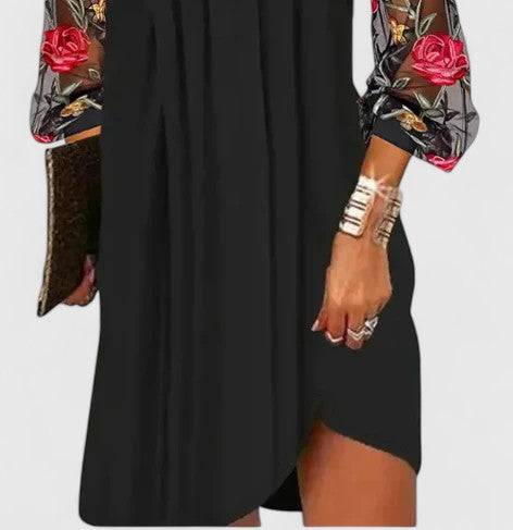 Donna™ | Vestido Mini Elegante con Mangas Transparentes